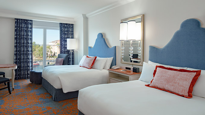 A room at Loews Portofino Bay Hotel